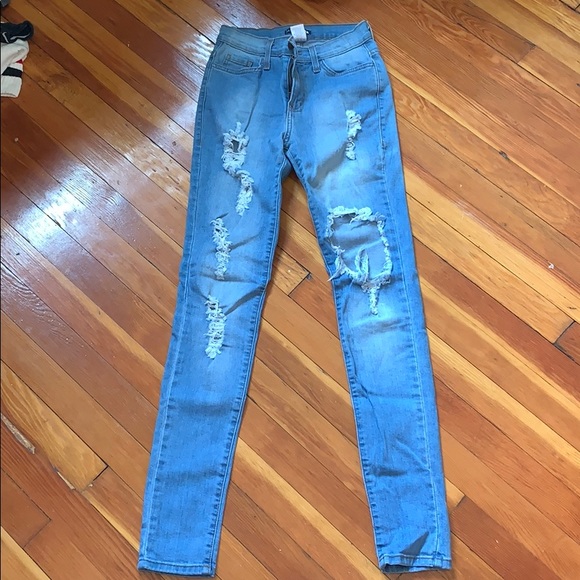 FASHION NOVA GLISTENING JEANS - Picture 3 of 3